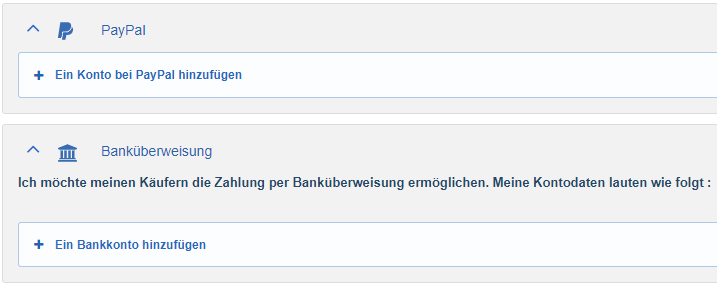 My Payment Methods Delcampe